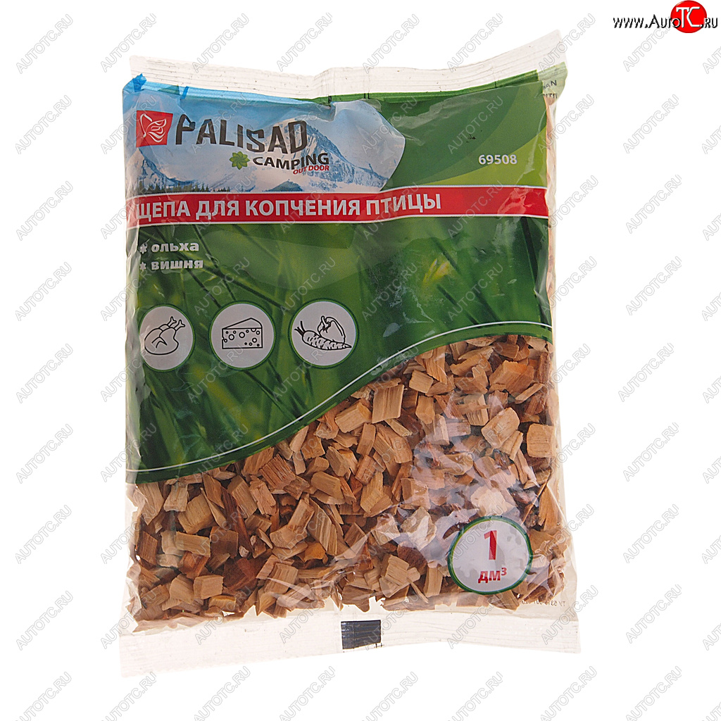 61 р. Щепа для копчения ольхово-вишневая 220г PALISAD PALISAD 69508  с доставкой в г. Воронеж