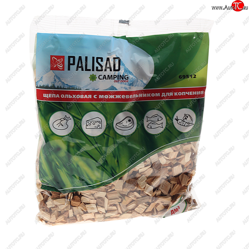 60 р. Щепа для копчения ольховая с можжевельником 200г PALISAD PALISAD 69512  с доставкой в г. Воронеж