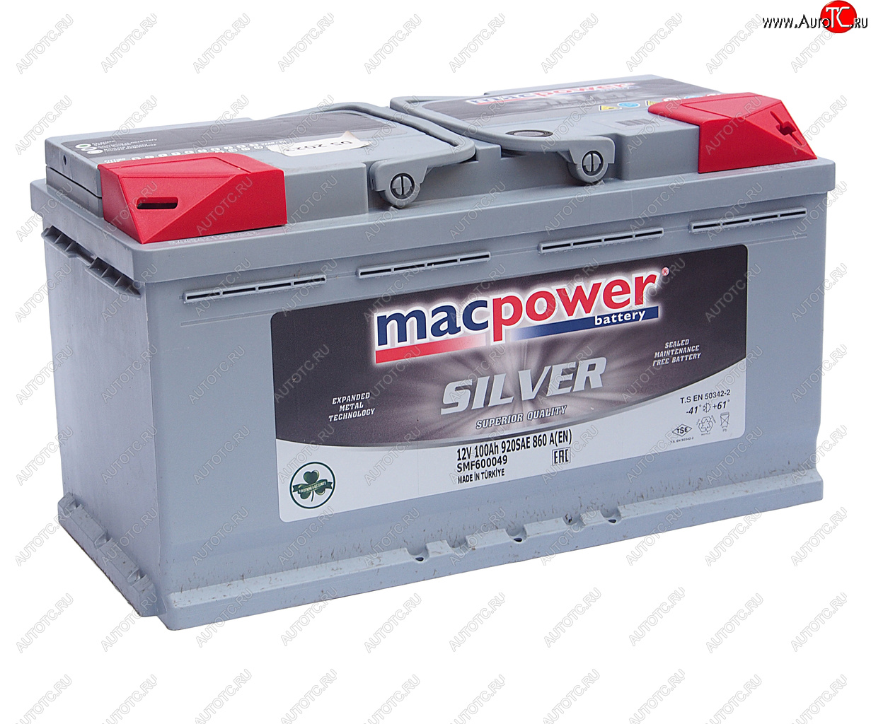 15 799 р. Аккумулятор MACPOWER 100Ач обратная полярность MACPOWER 6ст100(0) smf60049  с доставкой в г. Воронеж