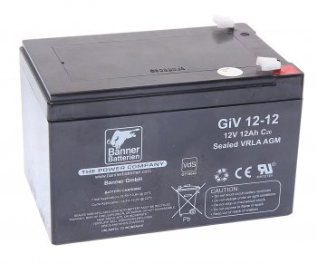 Аккумулятор BANNER GIV 12Ач BANNER 6ст12 giv 12-12