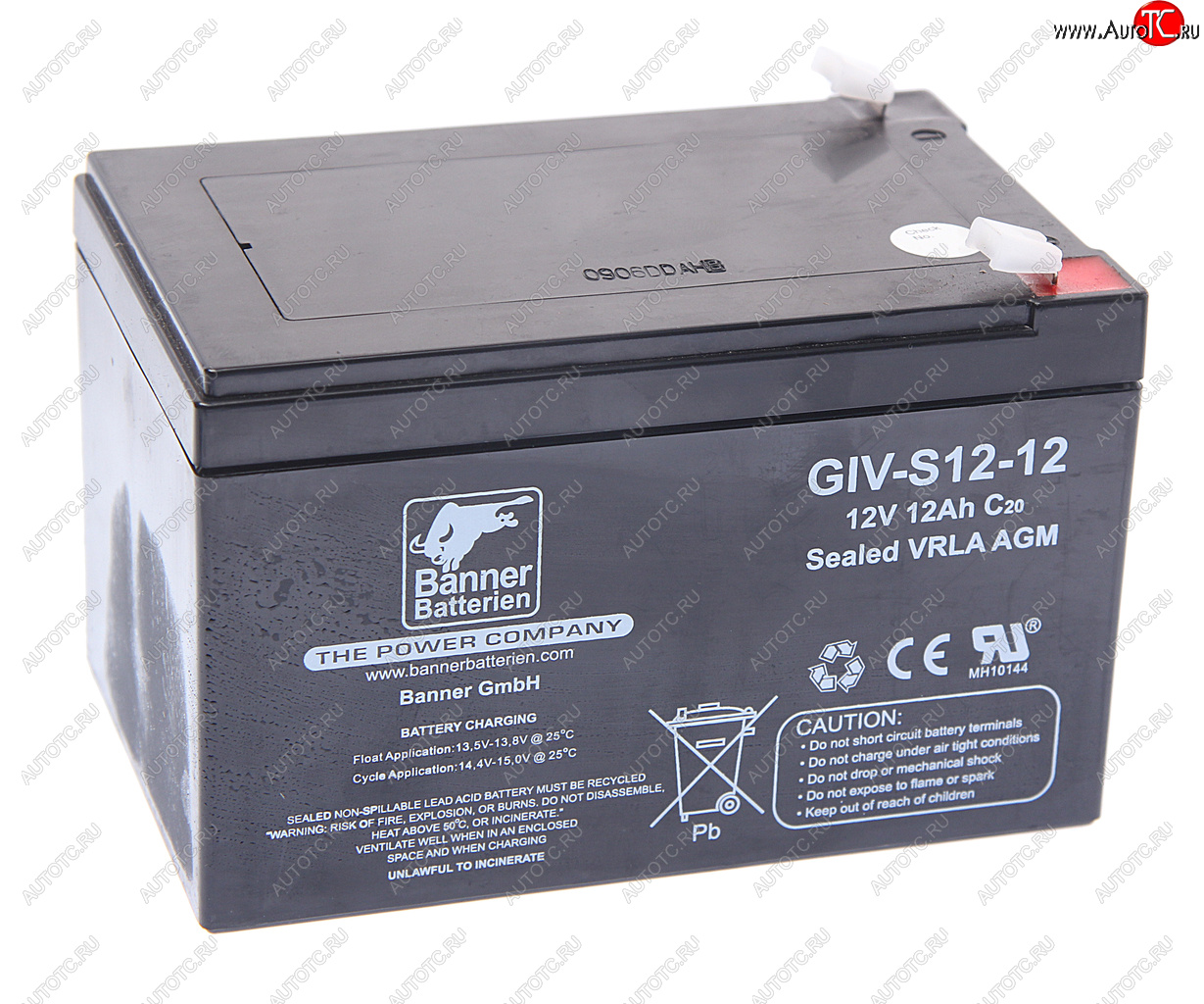 5 099 р. Аккумулятор BANNER GIV-S 12А/ч BANNER 6ст12 giv-s 12-12 BANNER 6ст12 giv-s 12-12  с доставкой в г. Воронеж
