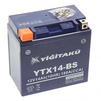 Аккумулятор YIGITAKU MOTO GEL 14А/ч MACPOWER 6ст14 ytx14-bs(mf) MACPOWER 6ст14 ytx14-bs(mf)