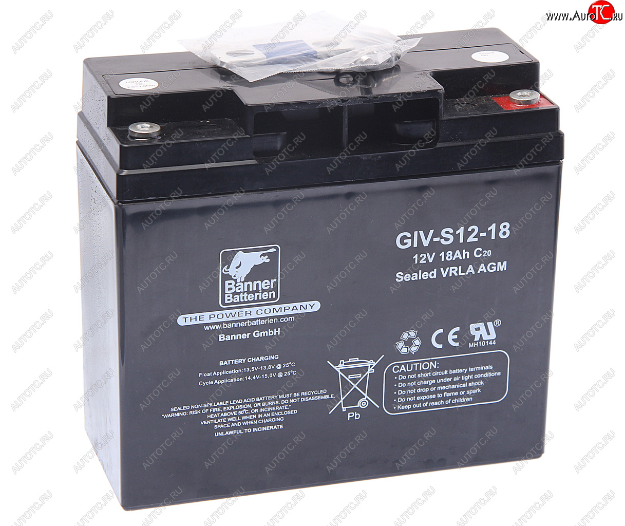 7 199 р. Аккумулятор BANNER GIV-S 18Ач BANNER 6ст18 giv-s 12-18  с доставкой в г. Воронеж