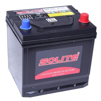 Аккумулятор SOLITE 50Ач обратная полярность (куб) SOLITE 6ст50(0) cmf50al
