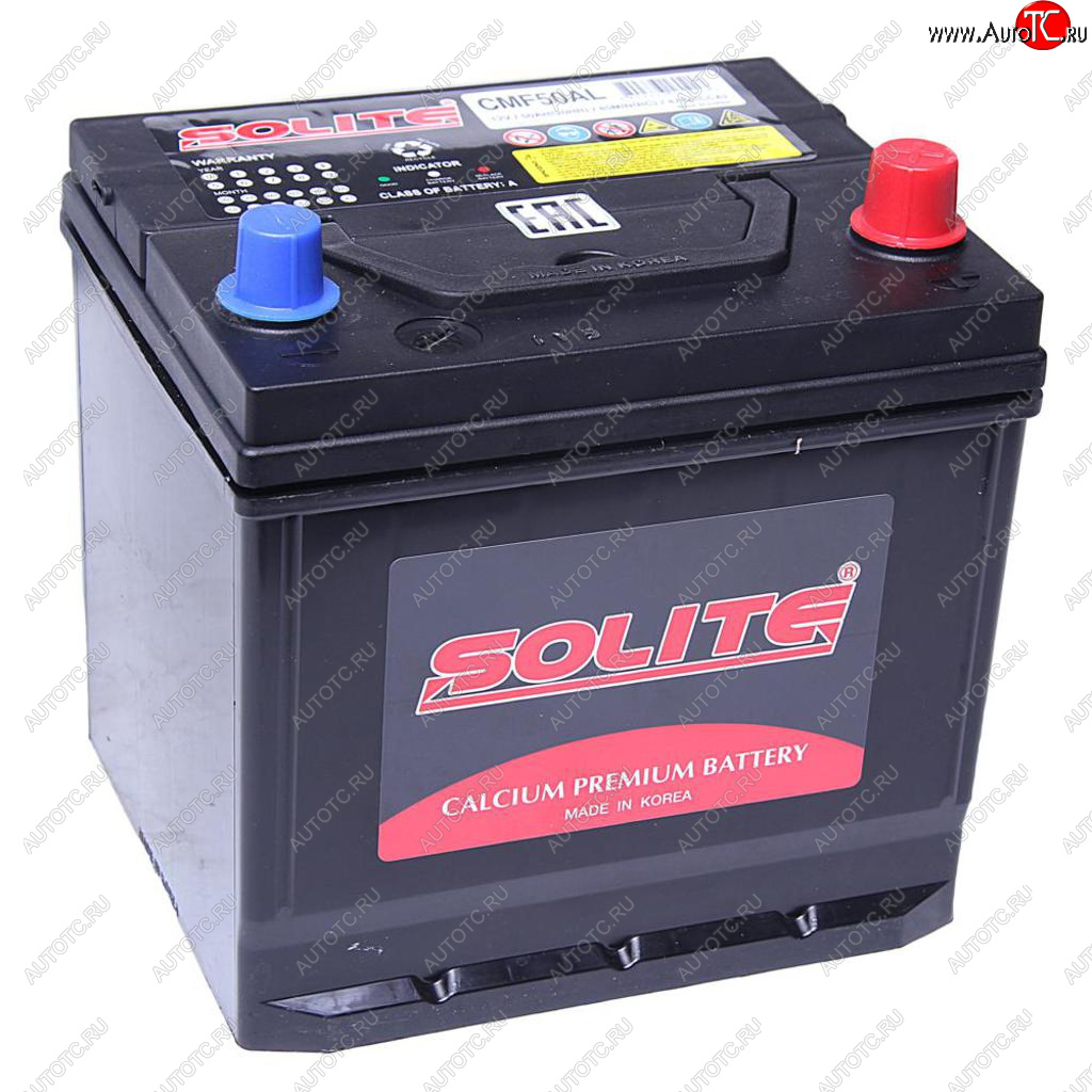 9 999 р. Аккумулятор SOLITE 50Ач обратная полярность (куб) SOLITE 6ст50(0) cmf50al  с доставкой в г. Воронеж