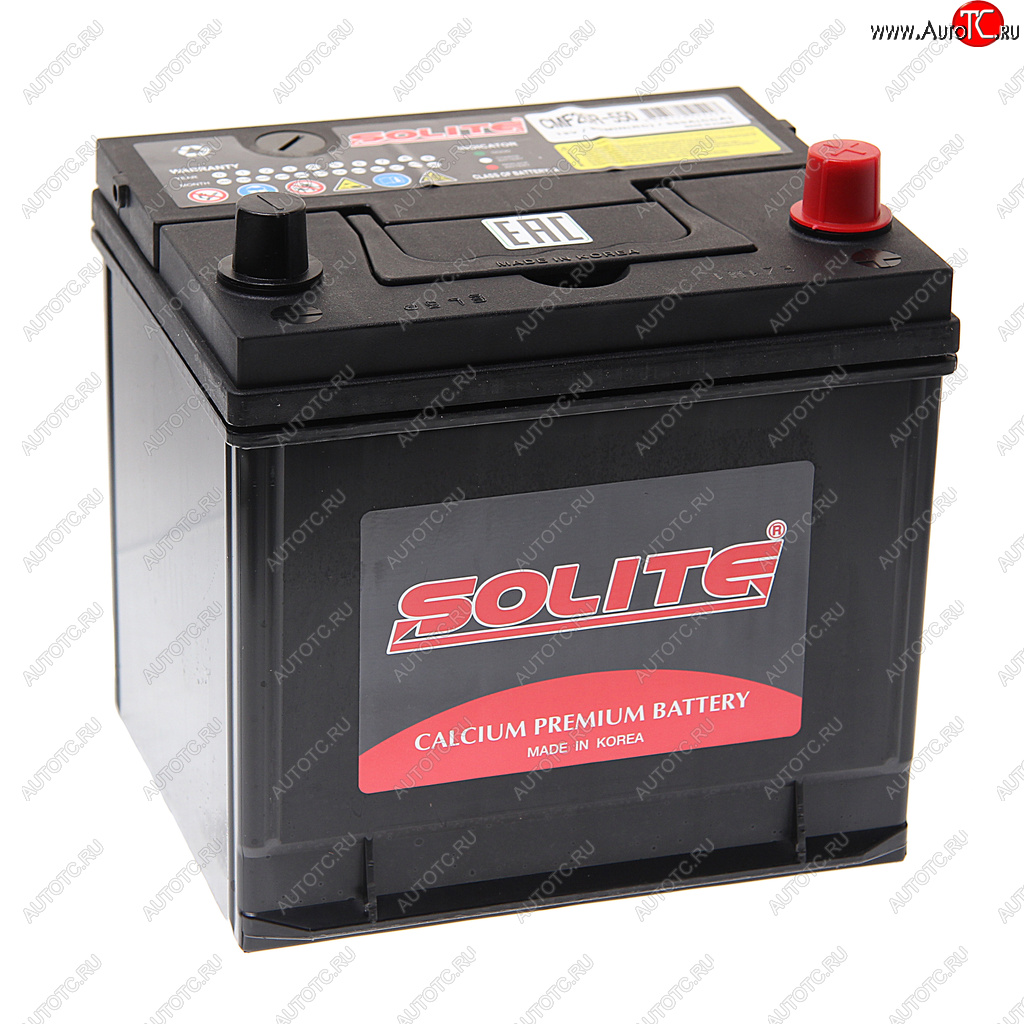 12 599 р. Аккумулятор SOLITE 60Ач обратная полярность SOLITE 6ст60(0) cmf 26r-550  с доставкой в г. Воронеж