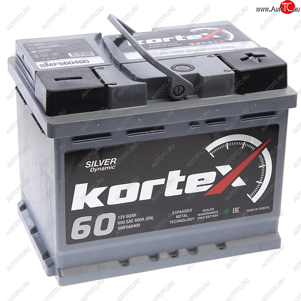 10 749 р. Аккумулятор KORTEX SILVER Dynamic 60Ач обратная полярность KORTEX 6ст60(0) smf560400  с доставкой в г. Воронеж
