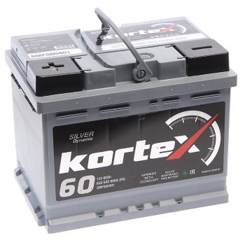 Аккумулятор KORTEX SILVER Dynamic 60Ач KORTEX 6ст60(1) smf560401