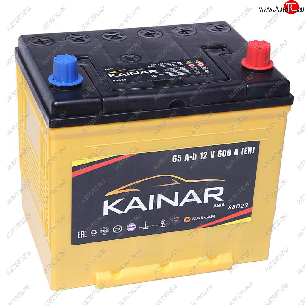8 649 р. Аккумулятор KAINAR Asia 65Ач обратная полярность KAINAR 6ст65(0) 75d23l(88d23l)  с доставкой в г. Воронеж