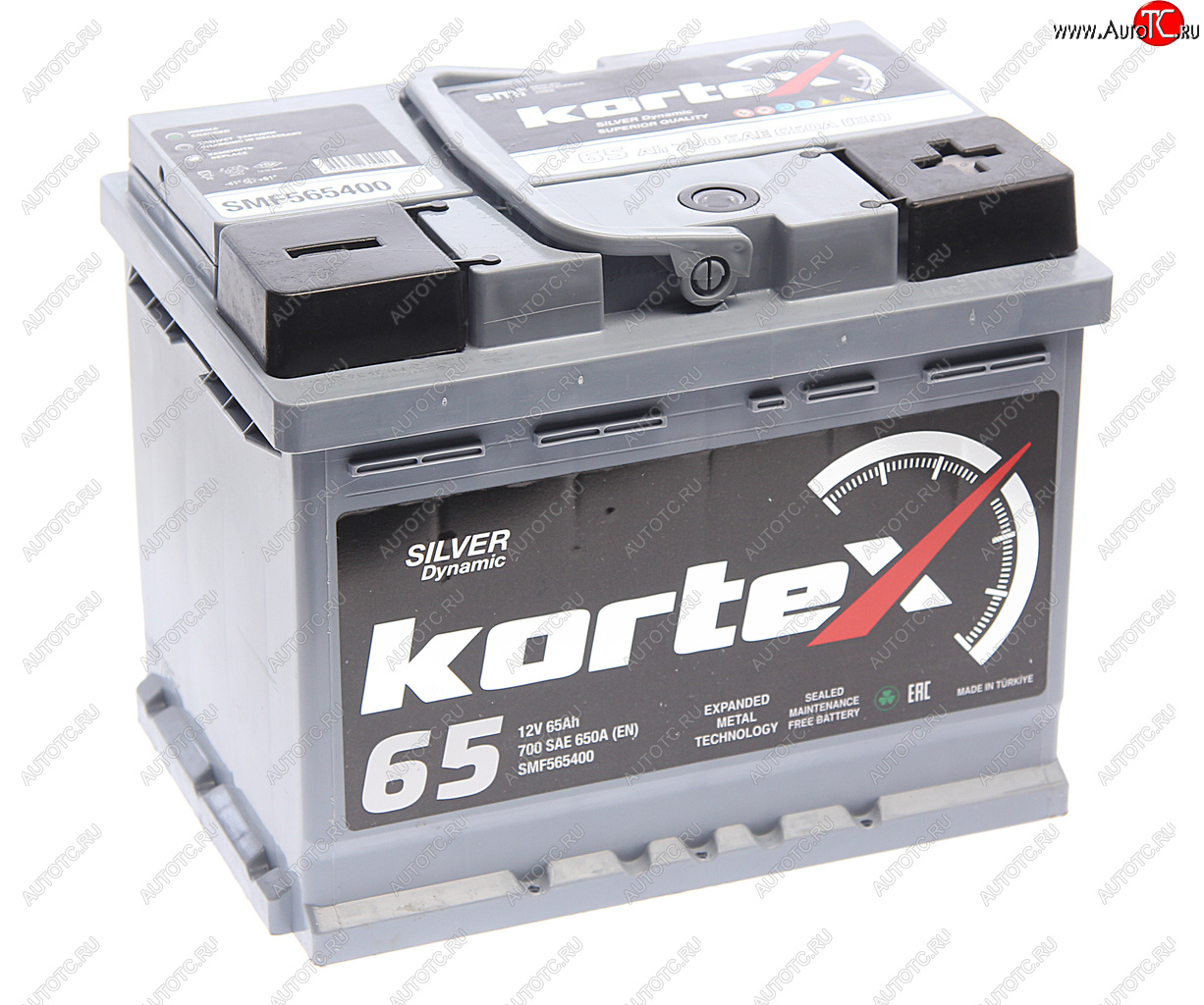 11 899 р. Аккумулятор KORTEX SILVER Dynamic 65Ач обратная полярность KORTEX 6ст65(0) smf565400  с доставкой в г. Воронеж