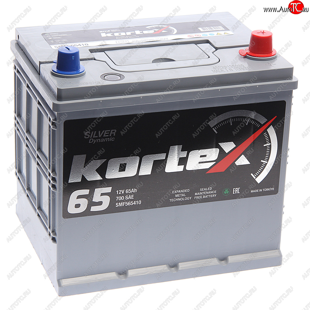 11 699 р. Аккумулятор KORTEX SILVER Dynamic ASIA 65Ач обратная полярность KORTEX 6ст65(0) smf565410 (d23)  с доставкой в г. Воронеж