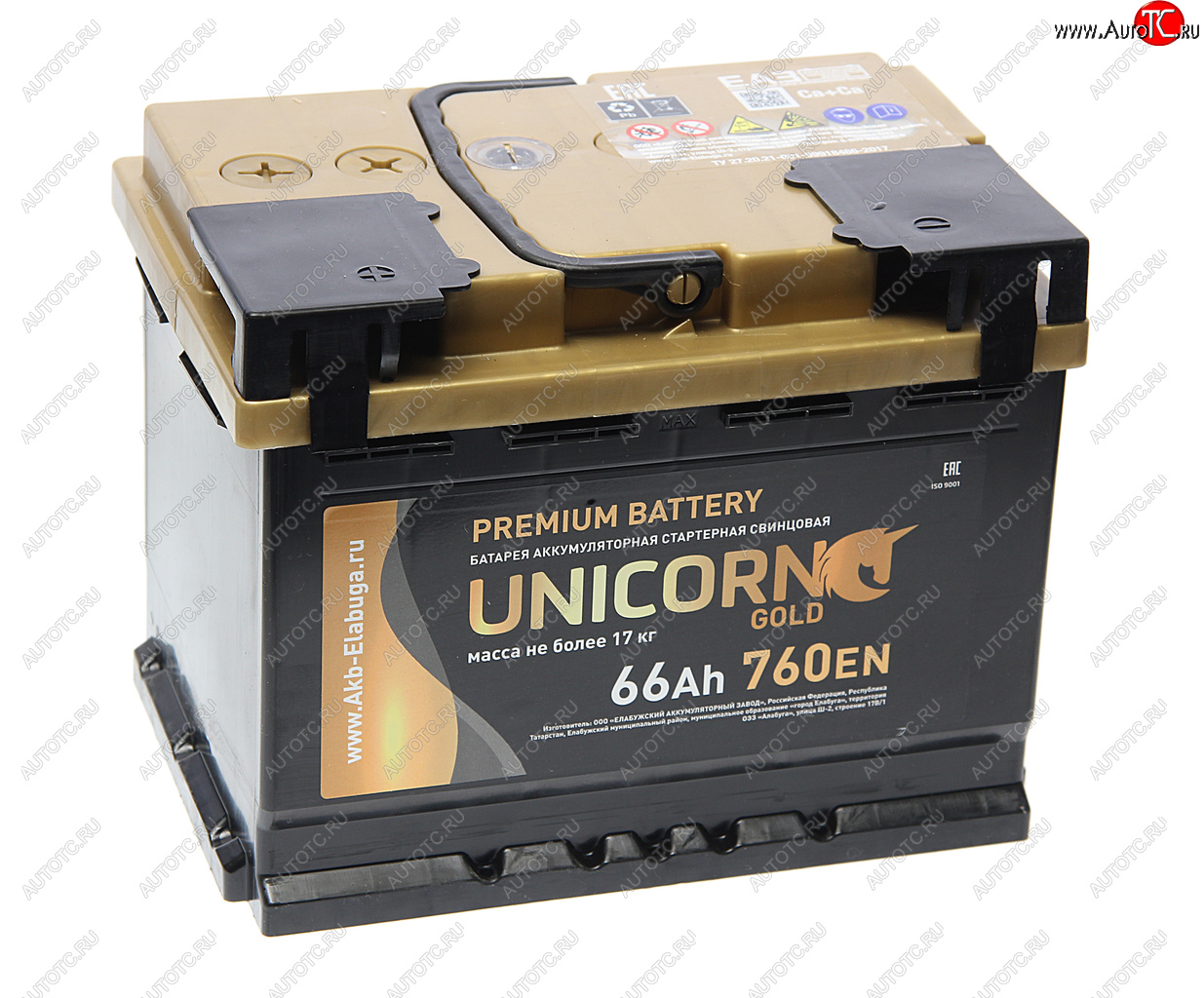 10 399 р. Аккумулятор UNICORN Gold 66Ач UNICORN 6ст66(1)  с доставкой в г. Воронеж