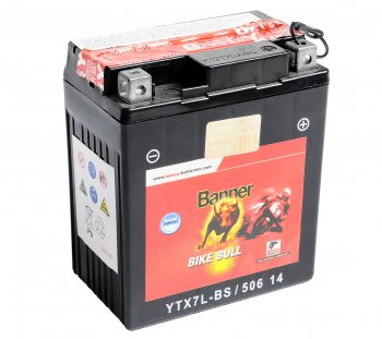 Аккумулятор BANNER Bike Bull AGM 6Ач BANNER 6ст6 ytx7l-bs 506 014 005