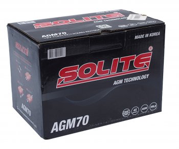 25 599 р. Аккумулятор SOLITE AGM 70Ач обратная полярность SOLITE 6ст70(0) agm70l  с доставкой в г. Воронеж. Увеличить фотографию 4