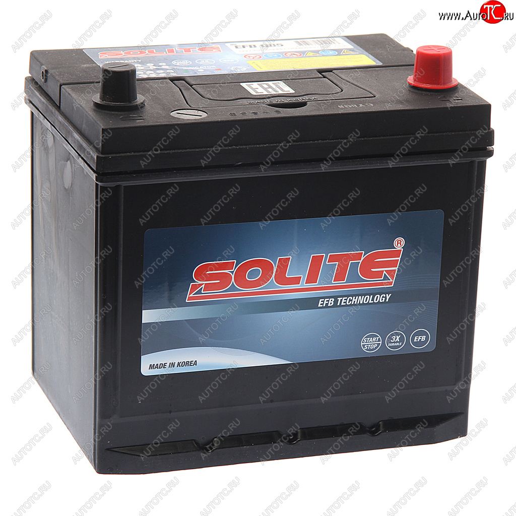 15 599 р. Аккумулятор SOLITE EFB Asia 70Ач обратная полярность SOLITE 6ст70(0) q85l  с доставкой в г. Воронеж