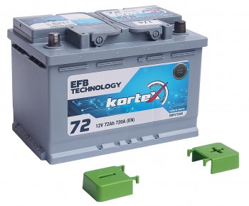 15 899 р. Аккумулятор KORTEX EFB 72Ач обратная полярность KORTEX 6ст72(0) smf572500  с доставкой в г. Воронеж. Увеличить фотографию 3