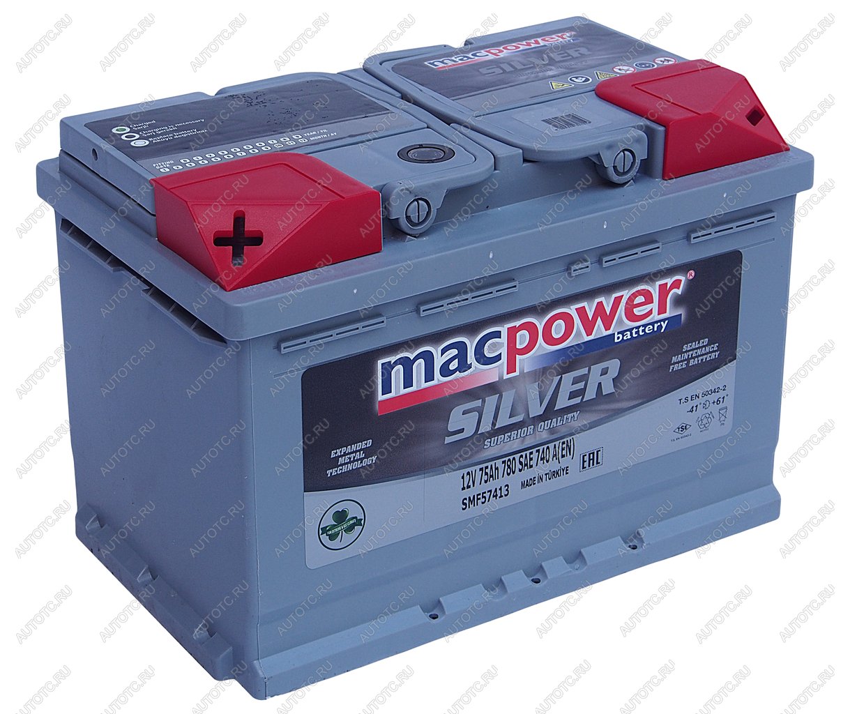 12 599 р. Аккумулятор MACPOWER 75Ач MACPOWER 6ст75(1) smf57413  с доставкой в г. Воронеж