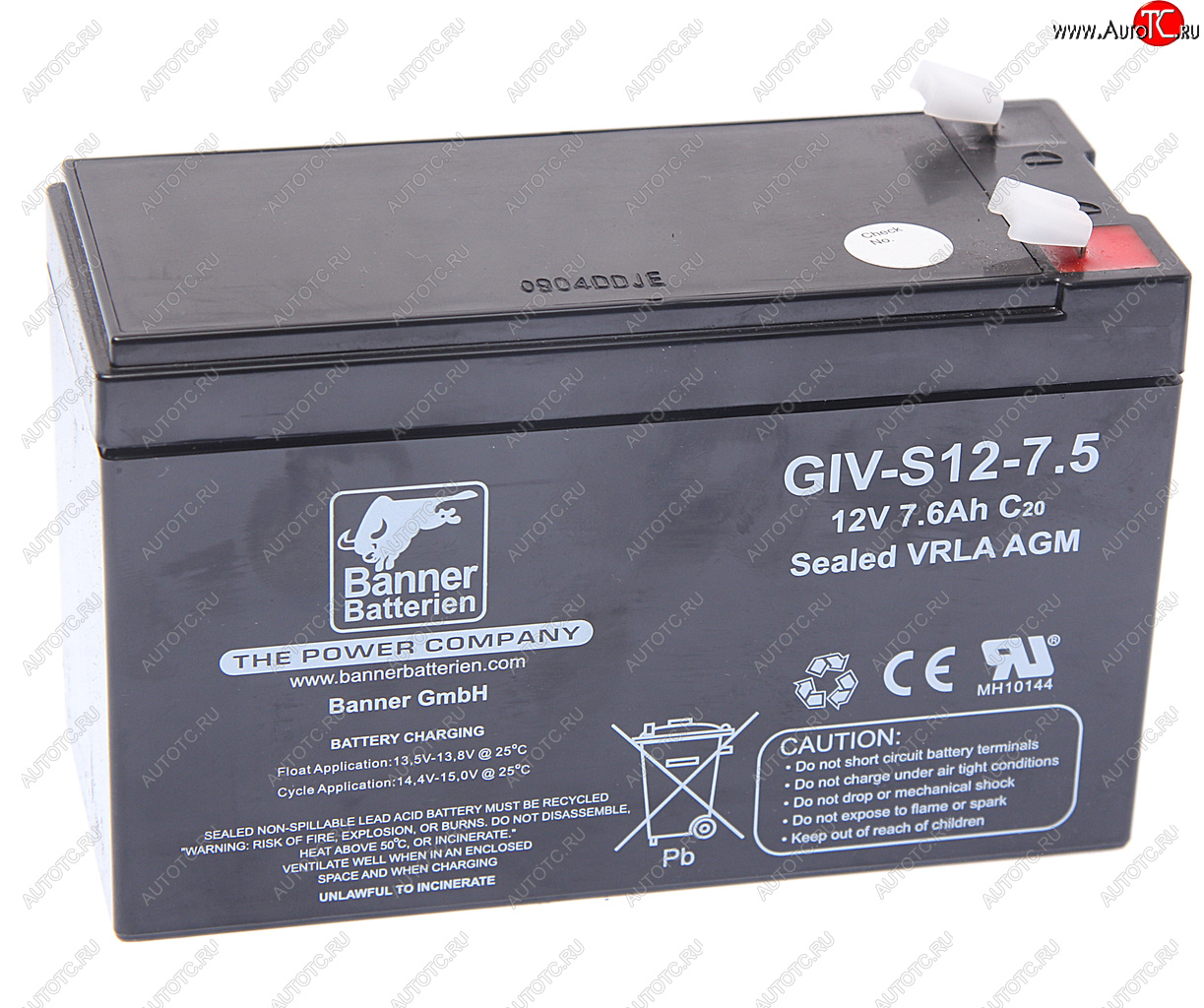3 199 р. Аккумулятор BANNER GIV-S 7.5А/ч BANNER 6ст7,5 giv-s 12-7,5 BANNER 6ст7,5 giv-s 12-7,5  с доставкой в г. Воронеж
