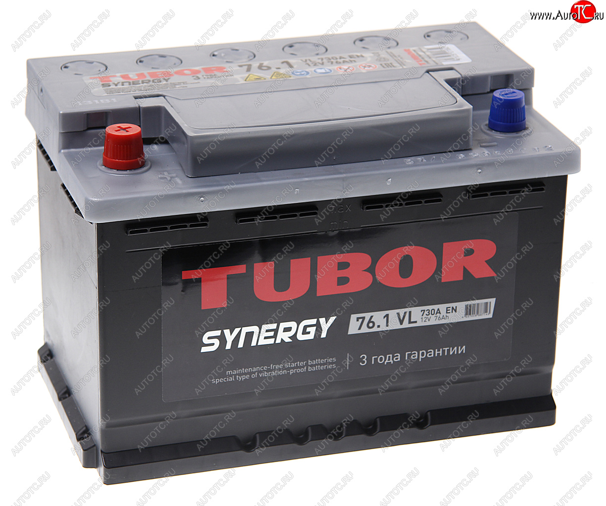 12 399 р. Аккумулятор TUBOR Synergy 76Ач TUBOR 6ст76(1)  с доставкой в г. Воронеж