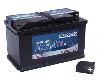 25 999 р. Аккумулятор MACPOWER AGM 80Ач обратная полярность MACPOWER 6ст80(0) 80agm58515  с доставкой в г. Воронеж. Увеличить фотографию 2
