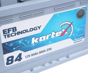 17 999 р. Аккумулятор KORTEX EFB 84Ач обратная полярность KORTEX 6ст84(0) smf584500  с доставкой в г. Воронеж. Увеличить фотографию 2