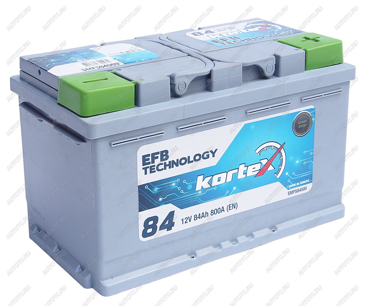 17 999 р. Аккумулятор KORTEX EFB 84Ач обратная полярность KORTEX 6ст84(0) smf584500  с доставкой в г. Воронеж