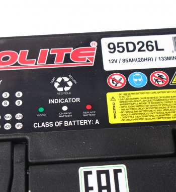 13 599 р. Аккумулятор SOLITE 85Ач обратная полярность SOLITE 6ст85(0) 95d26l  с доставкой в г. Воронеж. Увеличить фотографию 2