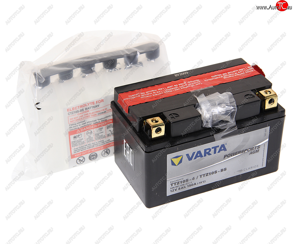 6 949 р. Аккумулятор VARTA MOTO AGM 8Ач VARTA 6ст8 ttz10s-4(bs)  с доставкой в г. Воронеж