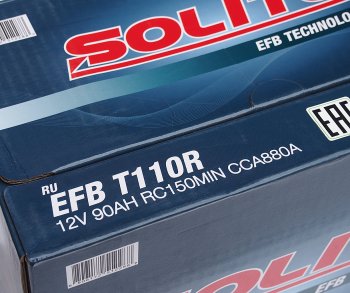 16 999 р. Аккумулятор SOLITE EFB Asia 90Ач SOLITE 6ст90(1) t110r  с доставкой в г. Воронеж. Увеличить фотографию 5