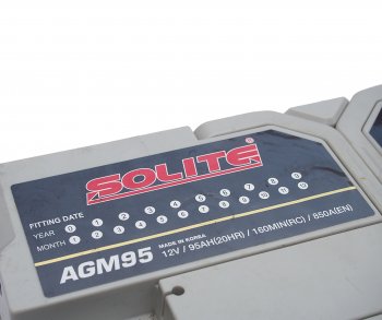30 899 р. Аккумулятор SOLITE AGM 95Ач обратная полярность SOLITE 6ст95(0) agm95l  с доставкой в г. Воронеж. Увеличить фотографию 4