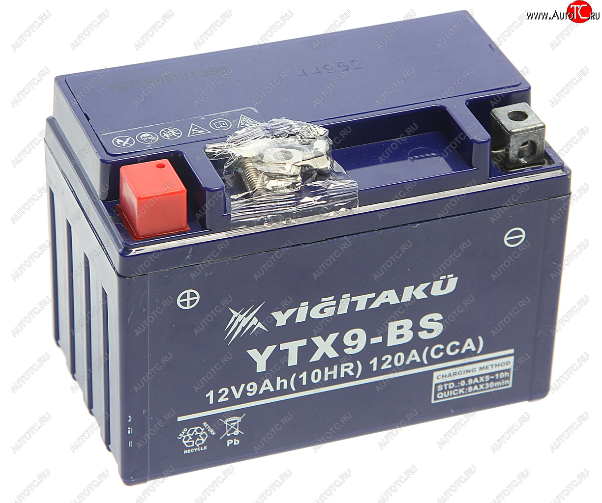 3 599 р. Аккумулятор YIGITAKU MOTO GEL 9А/ч MACPOWER 6ст9 ytx9-bs(mf) MACPOWER 6ст9 ytx9-bs(mf)  с доставкой в г. Воронеж