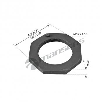 Гайка ROR ступицы (M65х1.5мм h=11мм SW95) ось TM MANSONS MANSONS 780.096