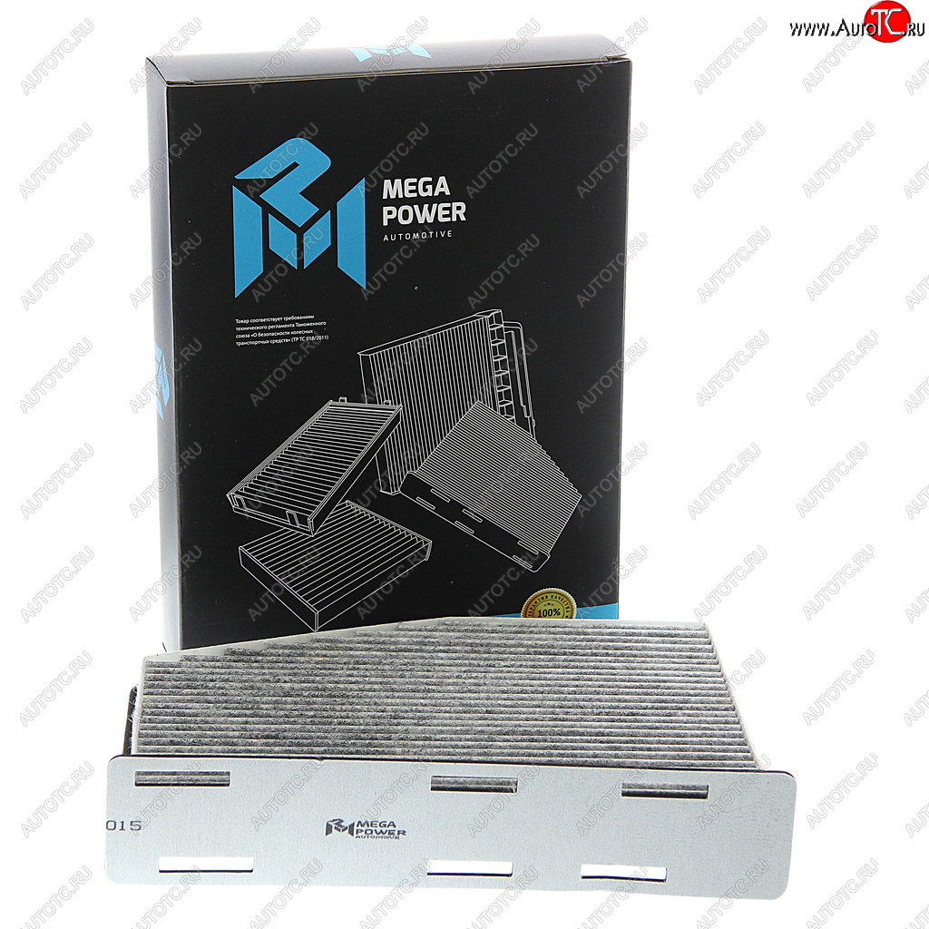 399 р. Фильтр воздушный салона VW Golf 5,Passat 6,Jetta 3 AUDI A3 SKODA Octavia (04-) угольный MEGAPOWER MEGAPOWER 810-14-015  с доставкой в г. Воронеж