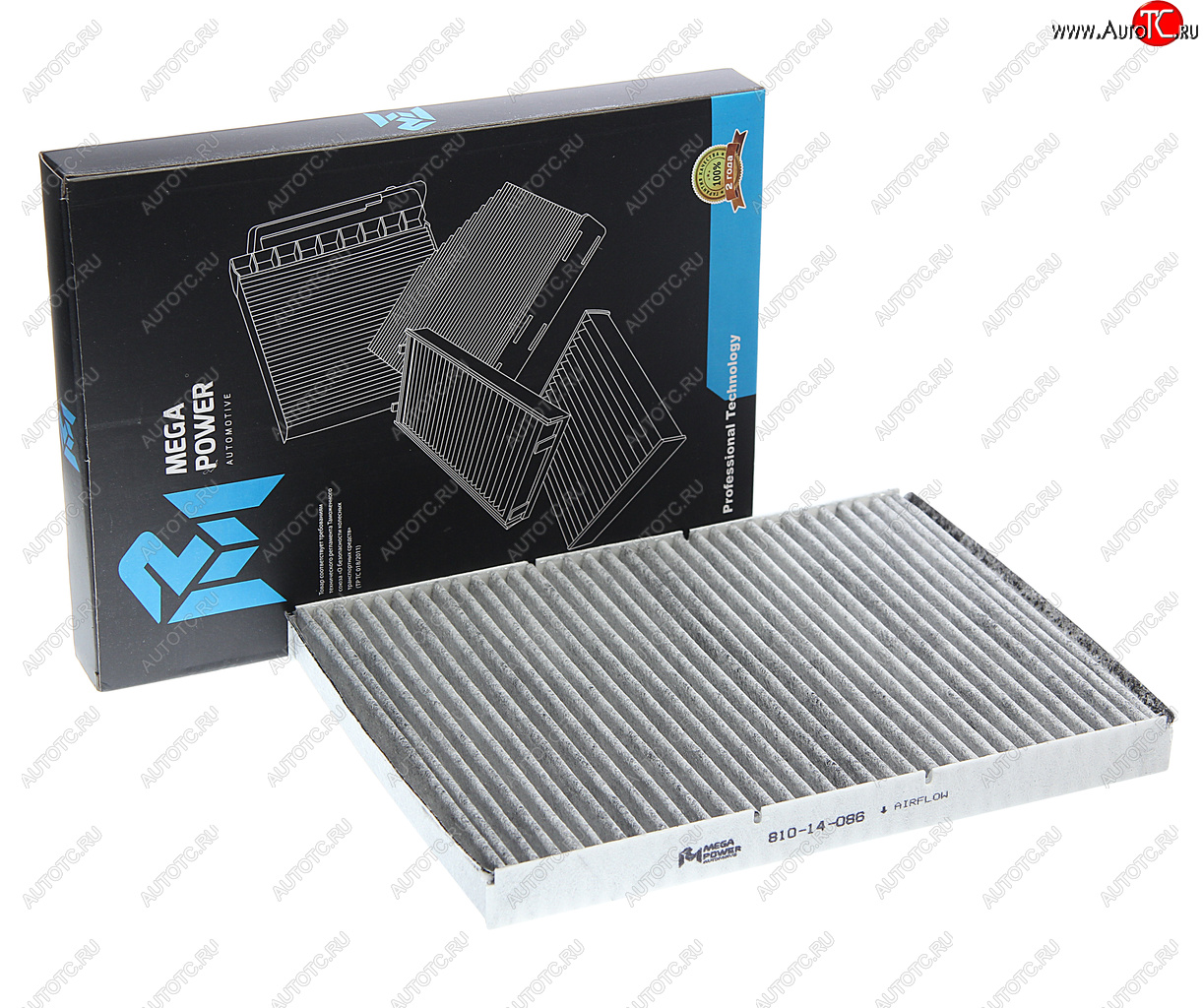 263 р. Фильтр воздушный салона VW AUDI SEAT SKODA угольный MEGAPOWER MEGAPOWER 810-14-086  с доставкой в г. Воронеж