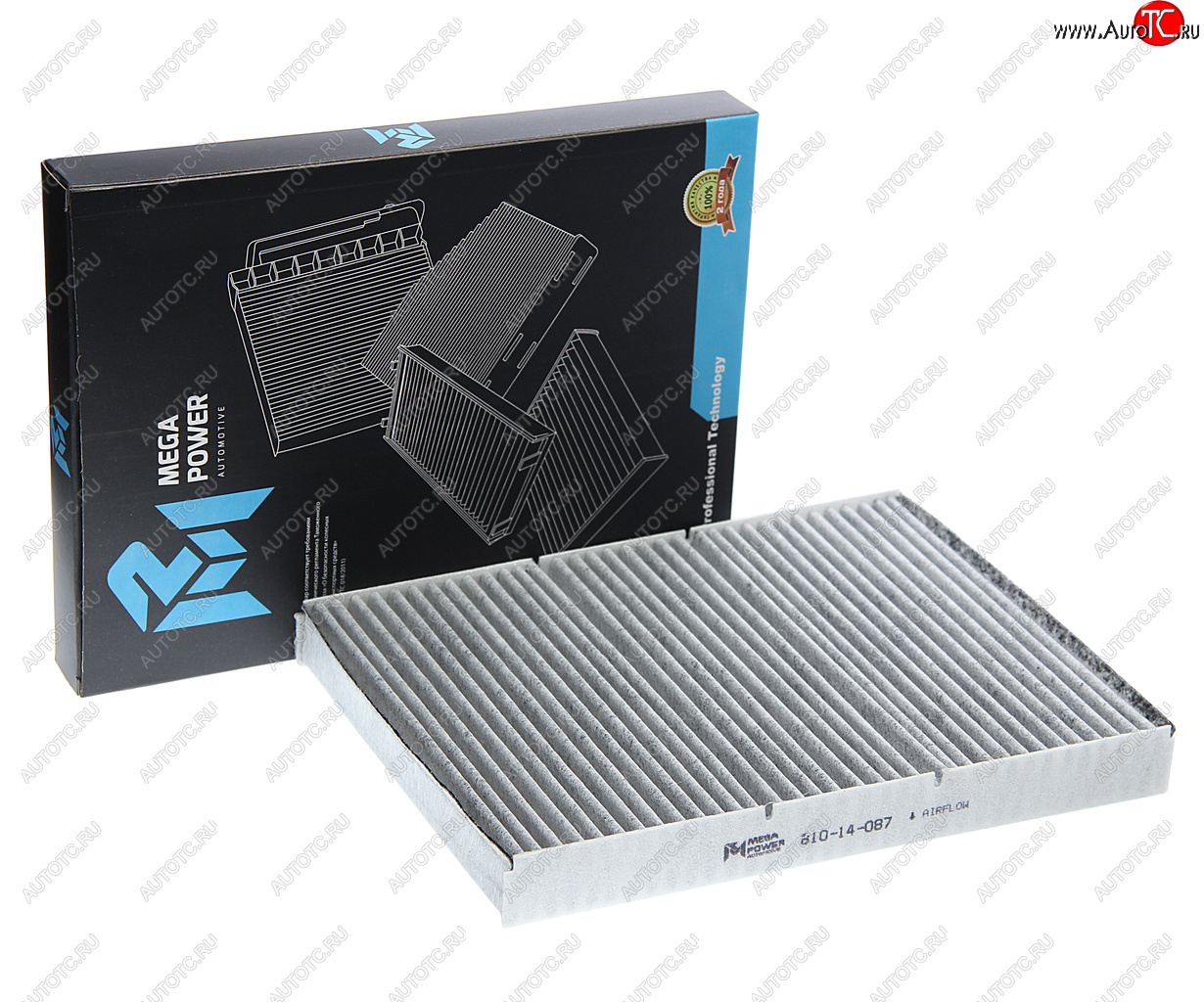 265 р. Фильтр воздушный салона VW Bora,Golf 4,Lupo AUDI A3 угольный MEGAPOWER MEGAPOWER 810-14-087  с доставкой в г. Воронеж