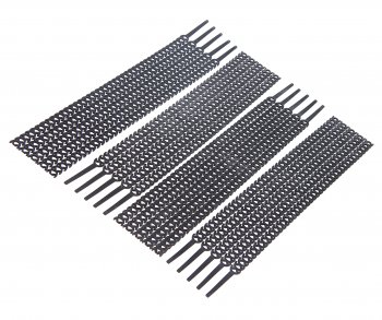 Хомут-стяжка 300х10 T-flex многоразовая полиуретан черный (20шт.) FORTISFLEX FORTISFLEX 81469