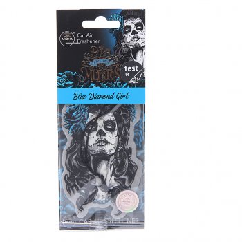 Ароматизатор подвесной пластина (blue diamond girl) Dia De Los Muertos AROMA CAR AROMA CAR 83116