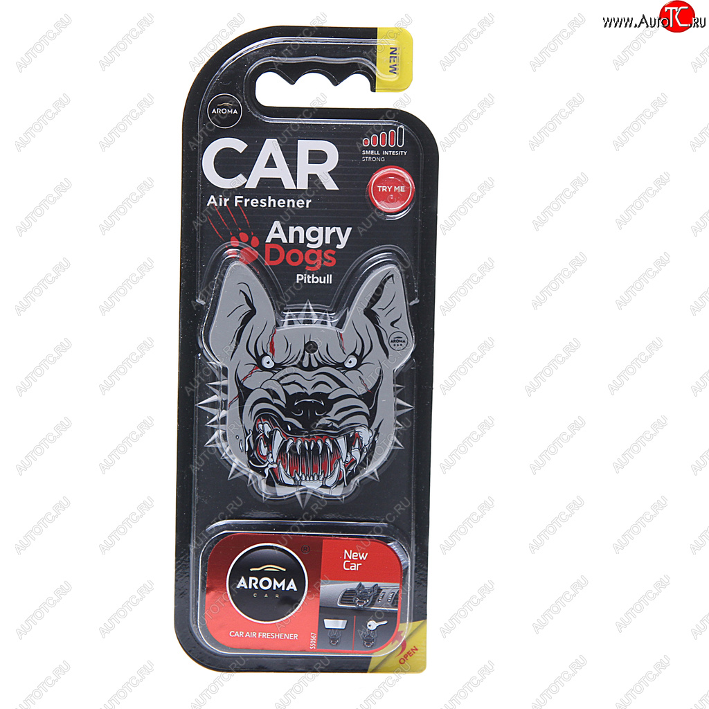 294 р. Ароматизатор на дефлектор полимерный (new car) Angry Dogs AROMA CAR AROMA CAR 83184  с доставкой в г. Воронеж