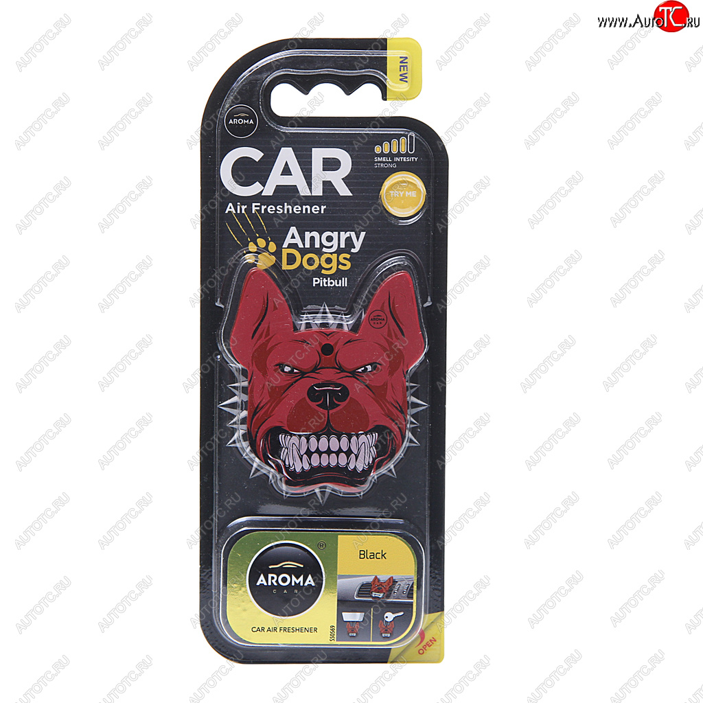 290 р. Ароматизатор на дефлектор полимерный (black) Angry Dogs AROMA CAR AROMA CAR 83185  с доставкой в г. Воронеж