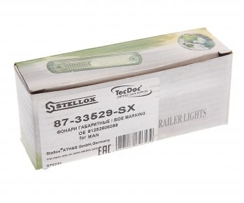 979 р. Фонарь габаритный MAN TGA,TGL,TGM,TGS,TGX белый (узкий) STELLOX STELLOX 87-33529-sx  с доставкой в г. Воронеж. Увеличить фотографию 3