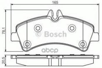 Колодки тормозные задние (4шт.) BOSCH Volkswagen Crafter 1 (2006-2017)