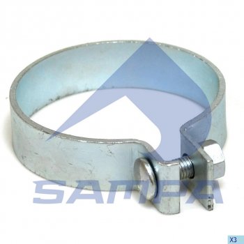 Хомут глушителя IVECO MAN (d=110.5) SAMPA SAMPA 100.184