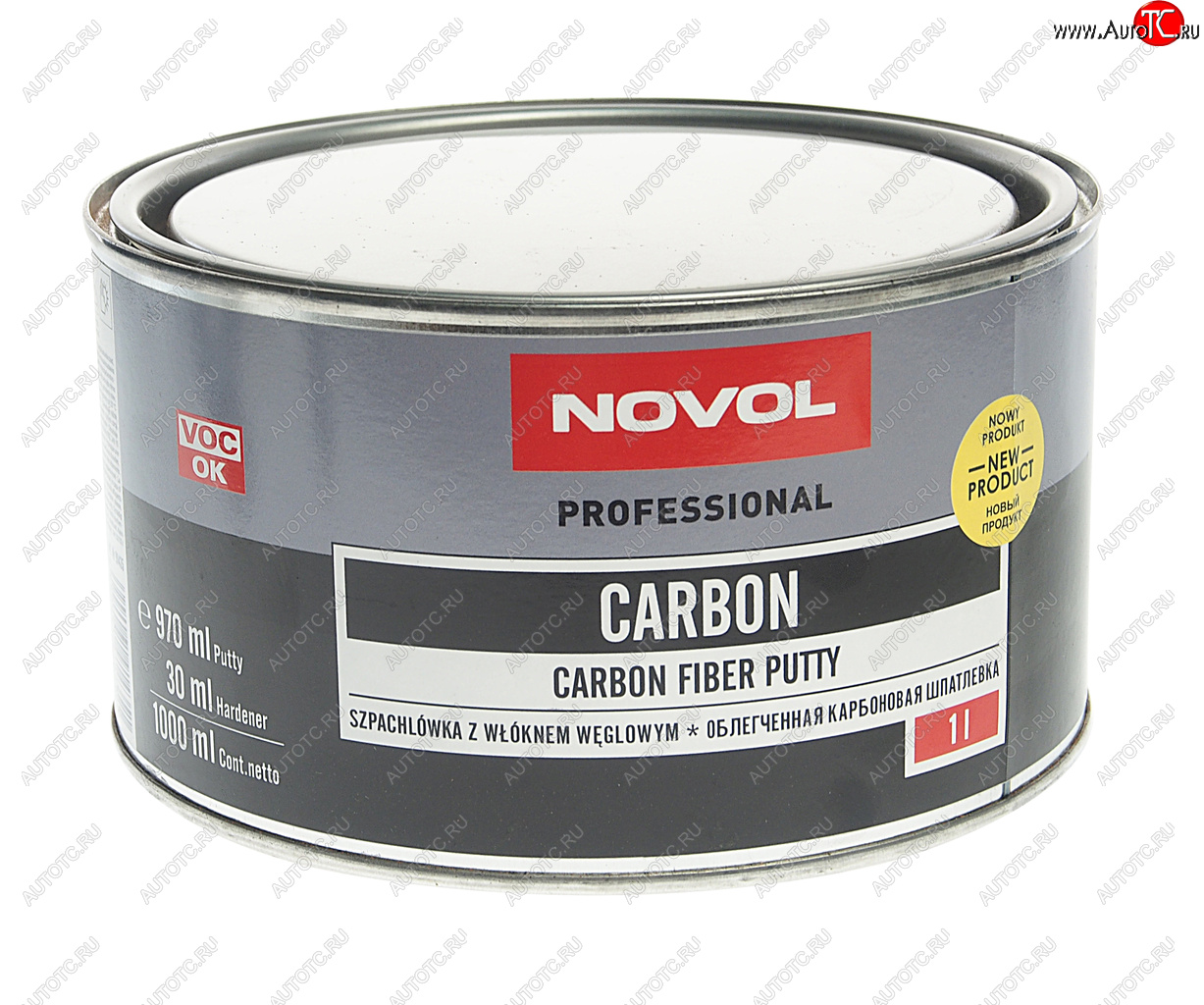 1 669 р. Шпатлевка облегченная карбоновая CARBON 1кг NOVOL NOVOL 90952 NOVOL 90952  с доставкой в г. Воронеж