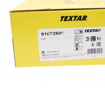3 799 р. Колодки тормозные задние барабанные (4шт.) TEXTAR Hyundai Solaris RBr седан дорестайлинг (2010-2014)  с доставкой в г. Воронеж. Увеличить фотографию 3