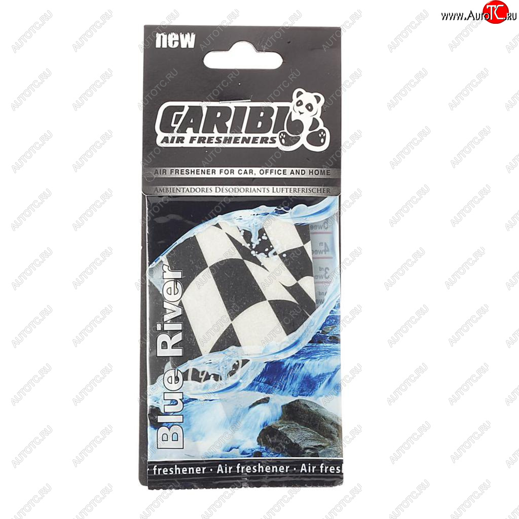 93 р. Ароматизатор подвесной пластина (голубая река) Formula-1 CARIBI CARIBI 91541  с доставкой в г. Воронеж