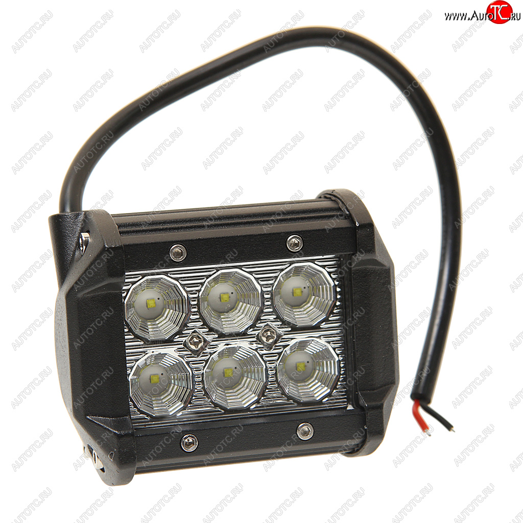 1 149 р. Балка светодиодная 1224V 18W (6 светодиодов) 100х85х65мм (ближний свет) двухрядная LED LT LED TECHNOLOGY 9-18f  с доставкой в г. Воронеж