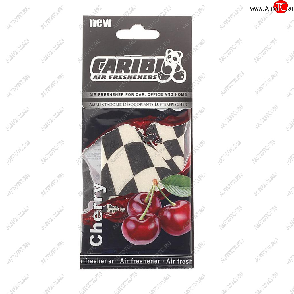95 р. Ароматизатор подвесной пластина (вишня) Formula-1 CARIBI CARIBI 92012  с доставкой в г. Воронеж