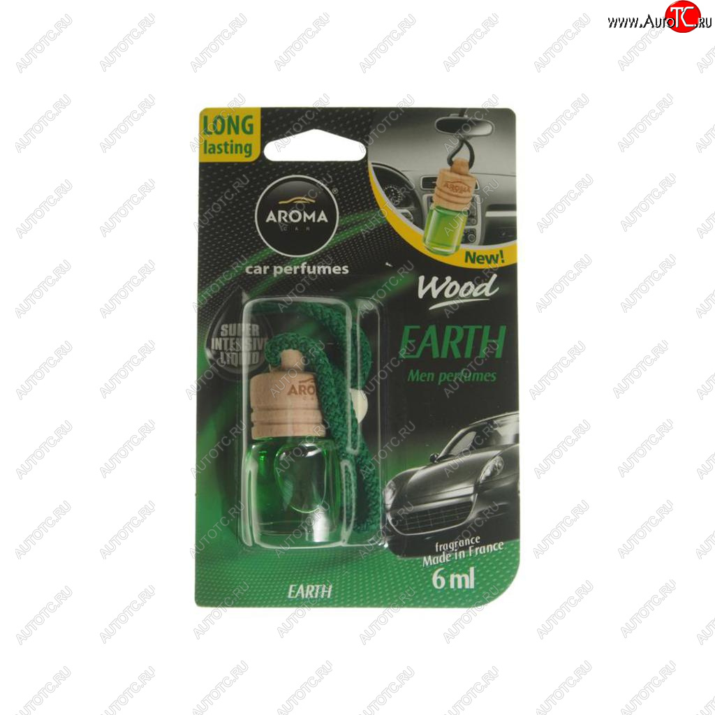 226 р. Ароматизатор подвесной жидкостный (земля) 6мл Wood AROMA CAR AROMA CAR 92038  с доставкой в г. Воронеж