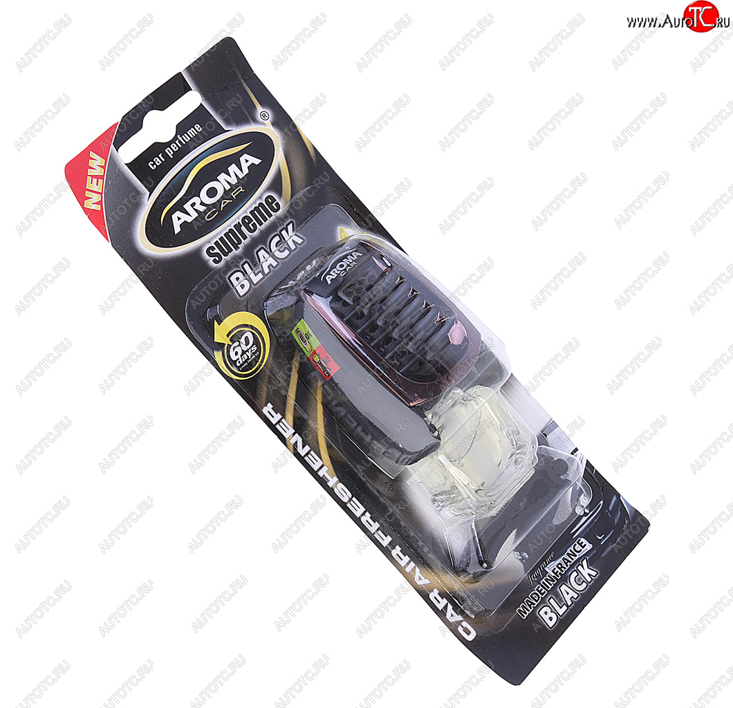 359 р. Ароматизатор на дефлектор жидкостный (блэк одеколон) 7мл Supreme AROMA CAR AROMA CAR 92050 AROMA CAR 92050  с доставкой в г. Воронеж