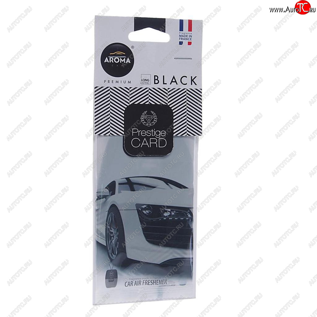 159 р. Ароматизатор подвесной пластина (парфюм) Black Prestiged AROMA CAR AROMA CAR 92664  с доставкой в г. Воронеж